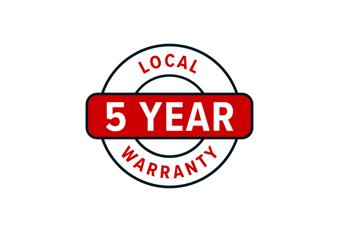 5 year local warranty