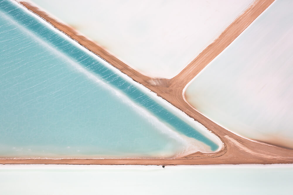 Image 13 of Salt Series - Aerial photographs of evaporation ponds by Peter Franc