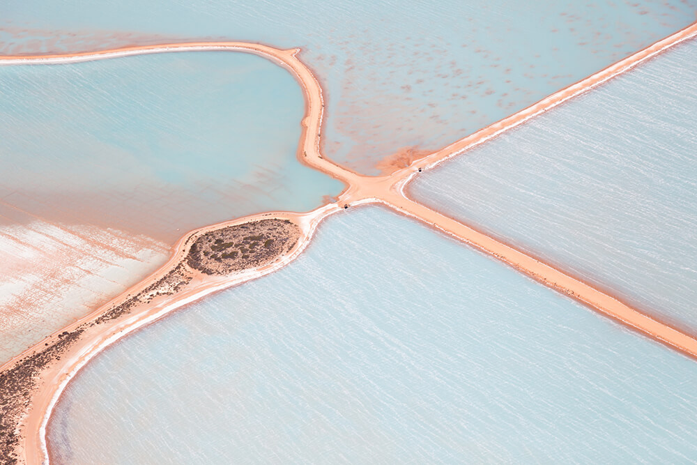 Image 2 of Salt Series - Aerial photographs of evaporation ponds by Peter Franc