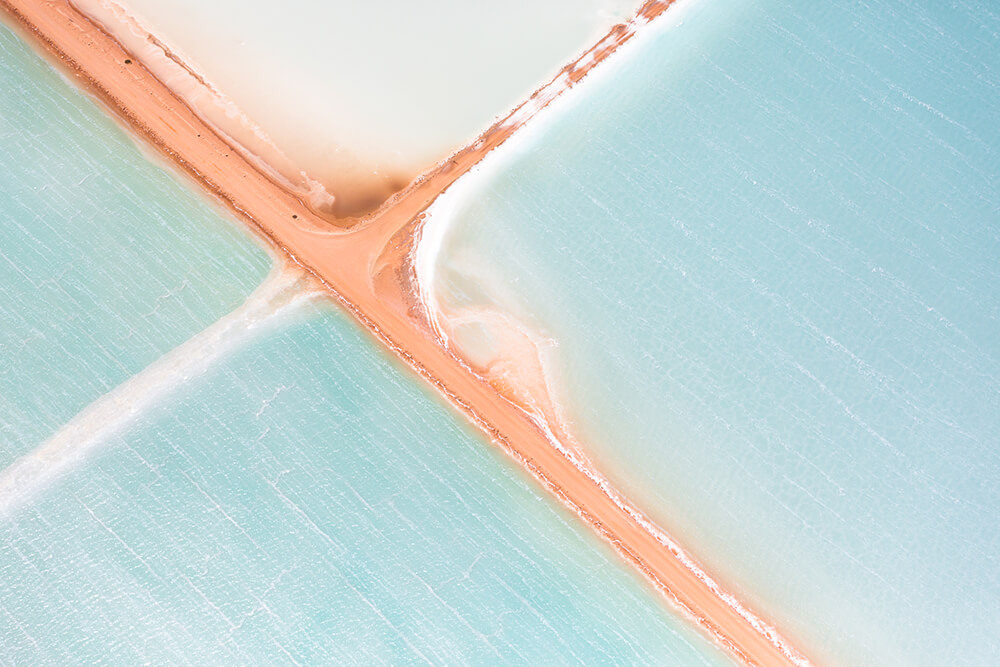 Image 5 of Salt Series - Aerial photographs of evaporation ponds by Peter Franc