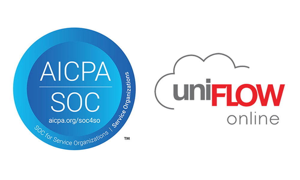 uniFLOW Online AICPA-SOC logo