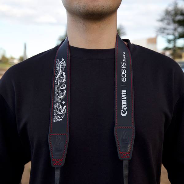 Canon camera strap from Lucky Straps and artist Kentaro Yoshida