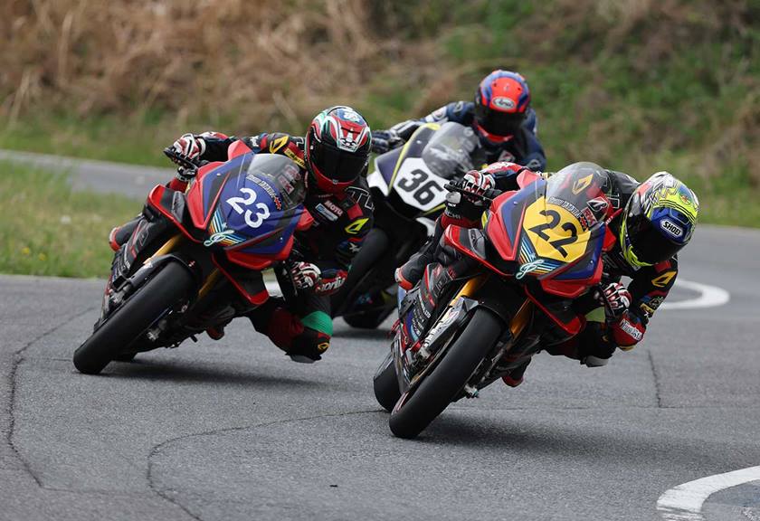 Image of racing motorcycles