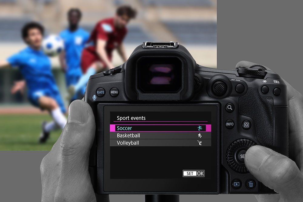 EOS R5 Mark II Action Priority mode