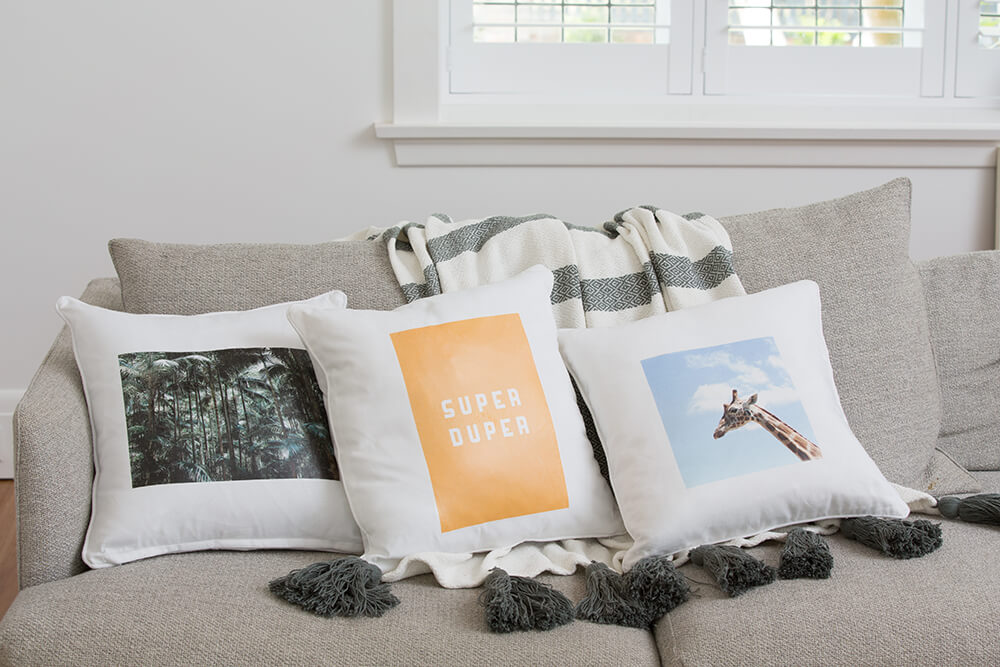 diy home decor idea - cushion designs with transfer paper