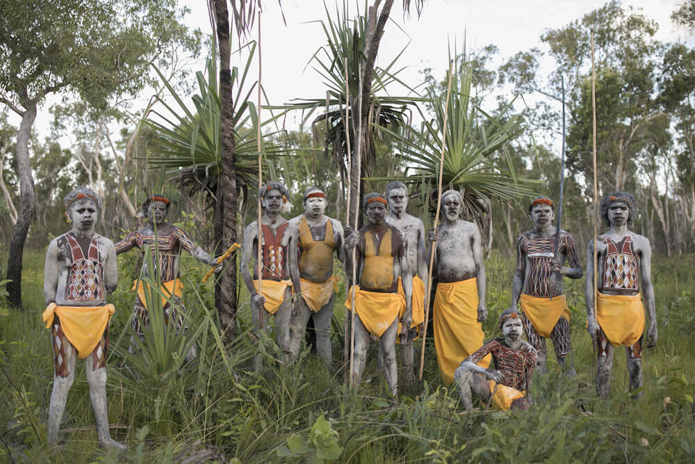 portrait of the Wardaman people before a Bungar ceremony, image by Dylan River